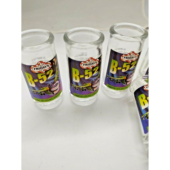 Vintage TGI Friday's Shooter Glasses - Shot Glass - B-52 Mudslide Set of (5) - Picture 6 of 9